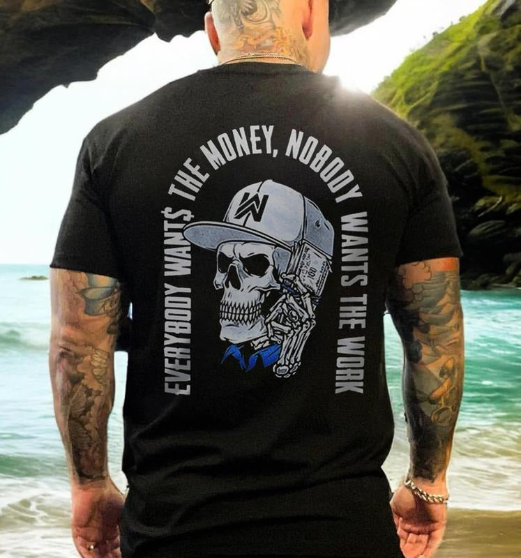 Men's T-shirt, Everybody Wants The Money Printed Men's T-shirt, Gifts for the Man of Character,Merch gift