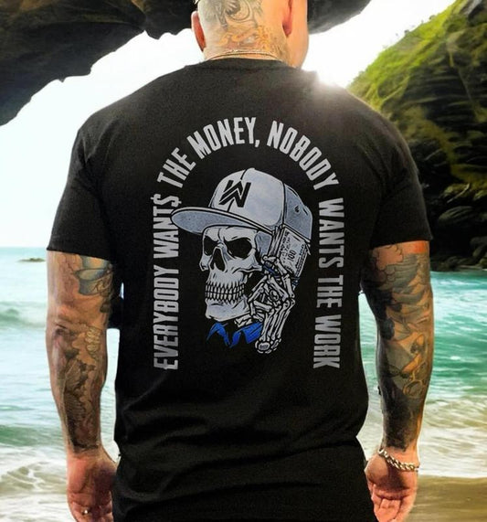 Men's T-shirt, Everybody Wants The Money Printed Men's T-shirt, Gifts for the Man of Character,Merch gift