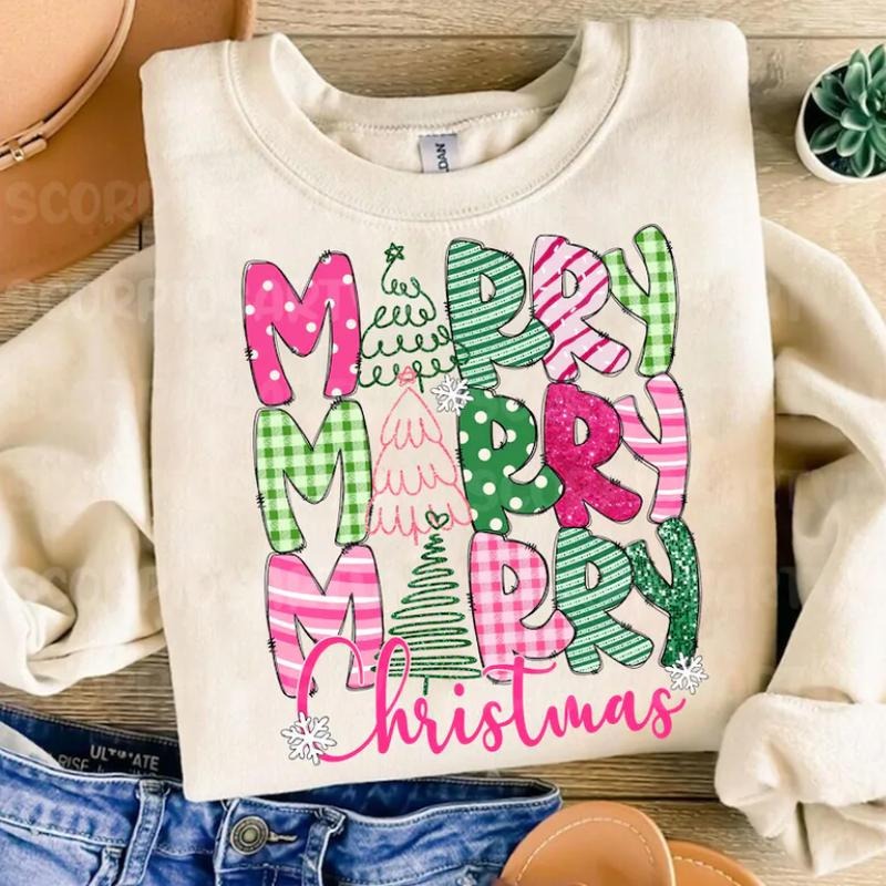 Merry Christmas, Family Christmas Graphic Tee, Sweatshirt, Hoodie Gift For Women Top Womenswear Underwear Humen Lady Streetwear