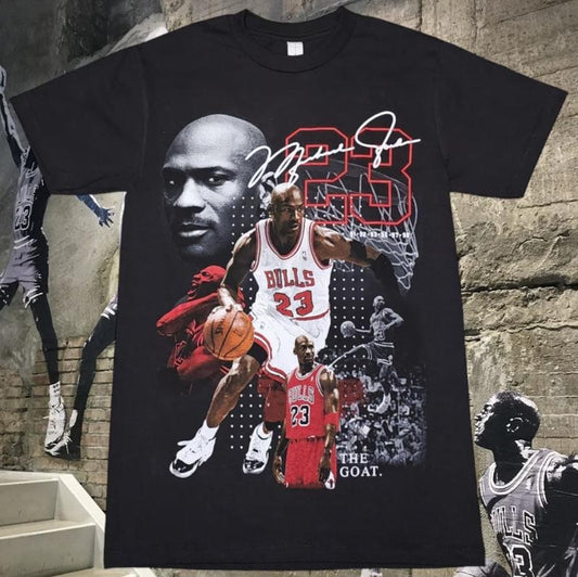 Michael Jordan #23 the Goat Graphic T-shirts S-3XL Menswear Top