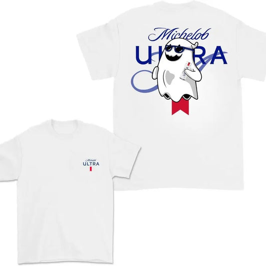 Michelob Ultra Ghost Halloween Unisex 2 Sided T-Sh_918 - Unisex And Inclusive - Multiple Colorways - Full Size Range