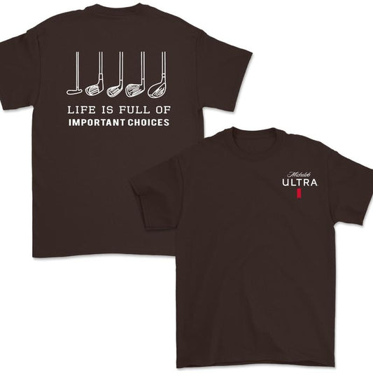 Michelob Ultra Golfing T-Shirt,Gift For Men, 2 Side T-Shirt For Men