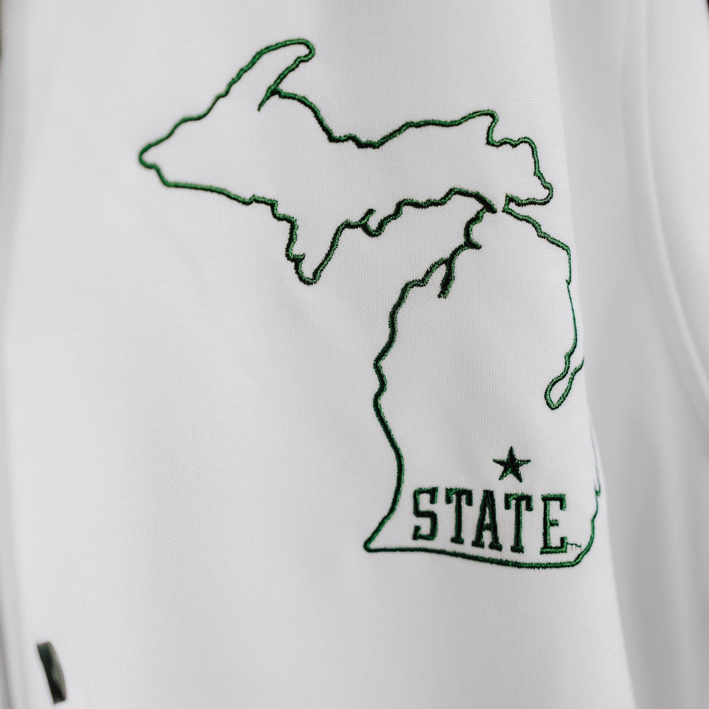 MSU Spartans Basketball Vintage Warmup Shooting Shirt