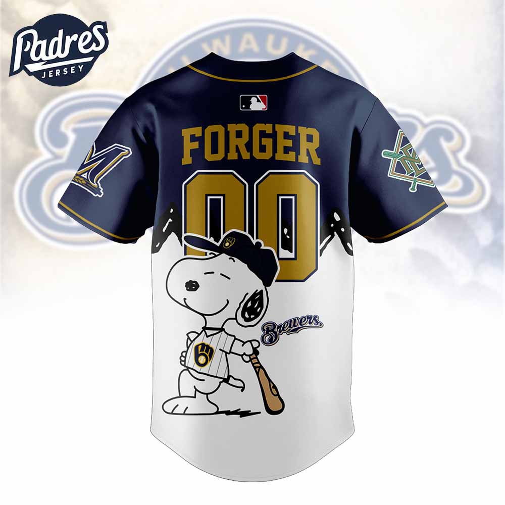 Milwaukee Brewers x Peanuts Personalized Baseball Jersey For Fans 2025 - Padres Jersey Oasis: Elevate Your Baseball Style Game