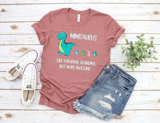 Mimisaurus Shirt Unisex, Mimi Shirt, Dino Shirt, Grandma Shirt, Mimi Gift, Gift for Mimi, Mimi Birthday, Grandma Gift, Dinosaur Shirt