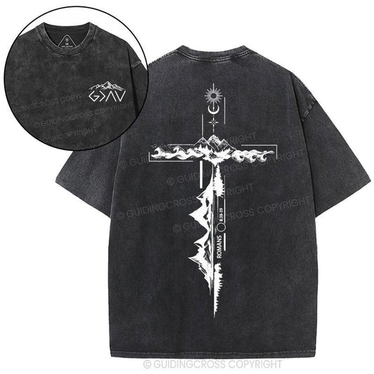 [ Mineral Wash ] God Is Greater Than Highs And Lows Christian Washed Shirt Jesus Graphic Washed Style Shirt