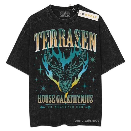 [ Mineral Wash ] Terrasen Acotar Terrasen To Whatever End Fireheart For Fans Lover Book, Bookish, Graphic Washed Style Shirt