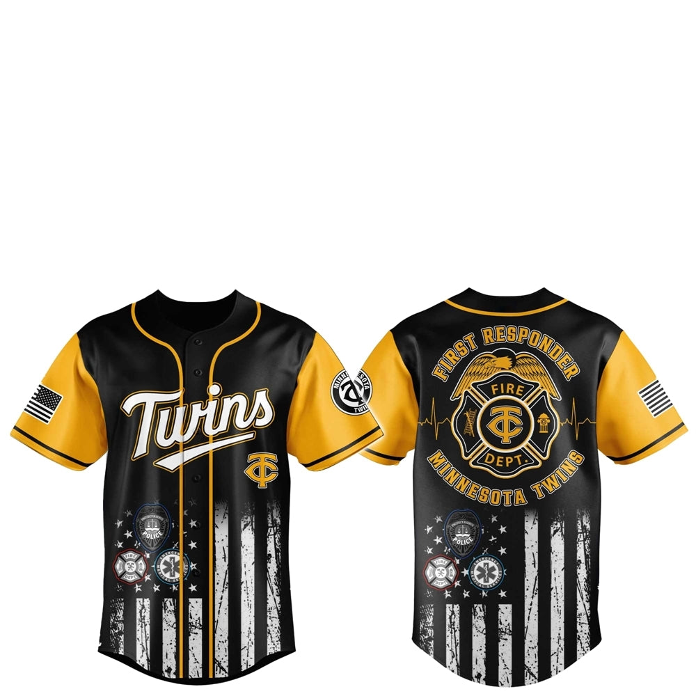 Minnesota Twins First Responders 2025 Baseball Jersey Jogger Hat - Grishko.com