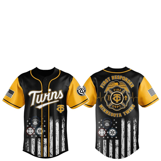 Minnesota Twins First Responders 2025 Baseball Jersey Jogger Hat - Grishko.com
