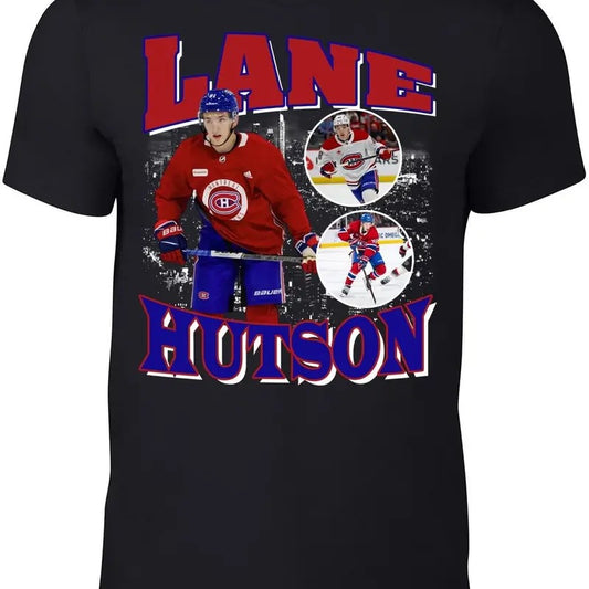 Montreal Lane Hutson Bootleg Style T-Shirt