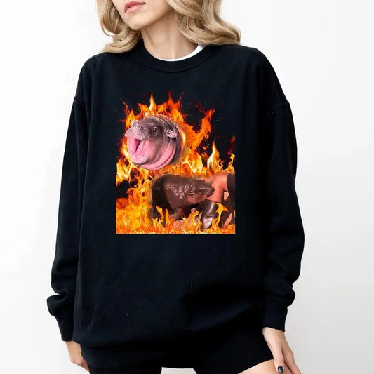 Moo-Deng Protect sweatshirt, Pygmy Hippo sweatshirt, Moo Deng Sweatshirt, I Love You Moo-deng Hippo sweatshirt, Vintage Moo Deng's Tee, Cute Baby Hippo Sweatshirt, Moo Deng I Love You sweatshirt