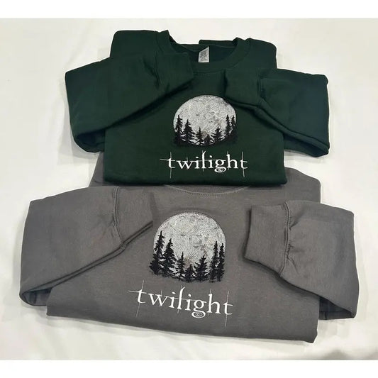 Moon Embroidered Sweatshirt: Custom Crewneck