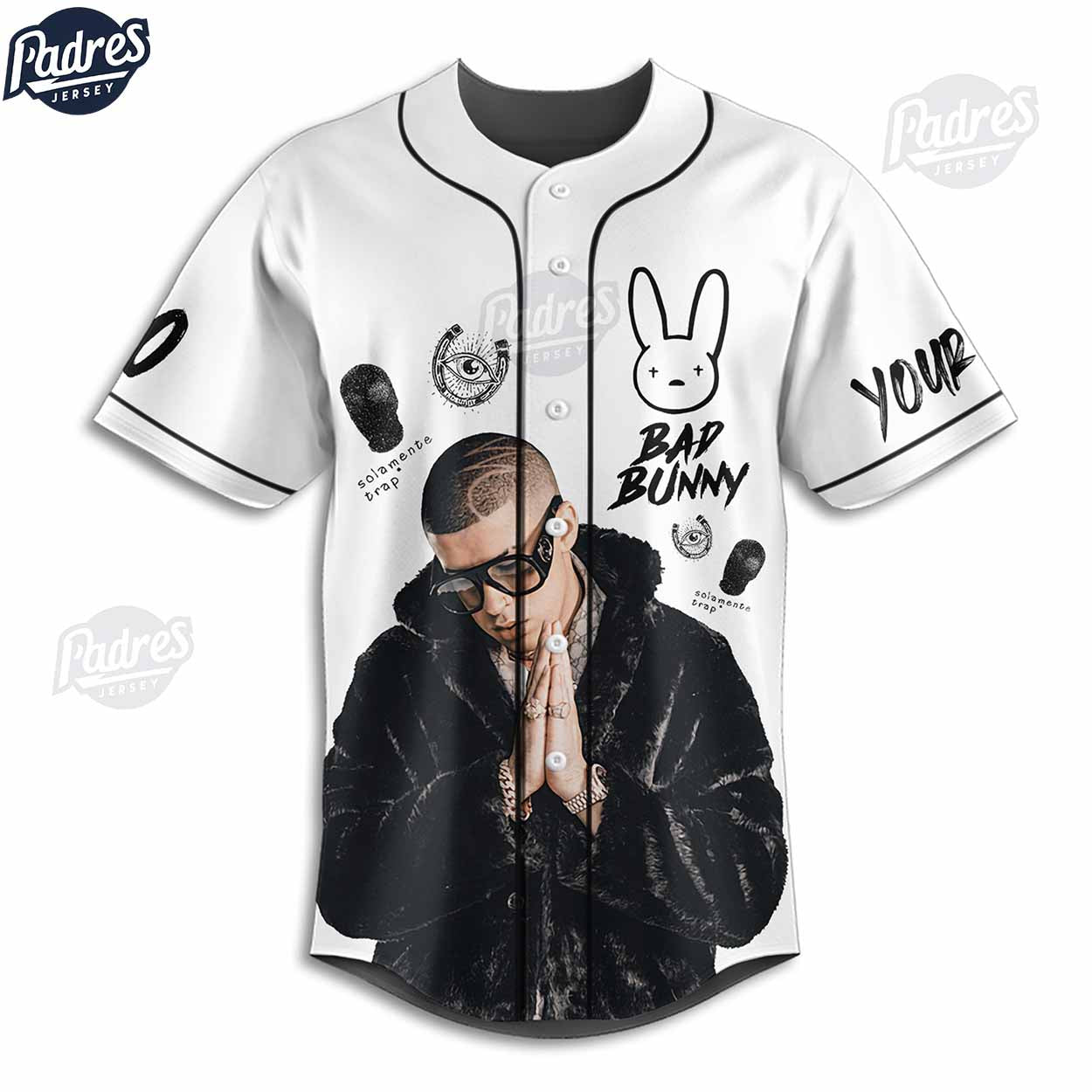 Most Wanted Bad Bunny Tour 2024 Custom Baseball Jersey Shirt - Padres Jersey Oasis: Elevate Your Baseball Style Game