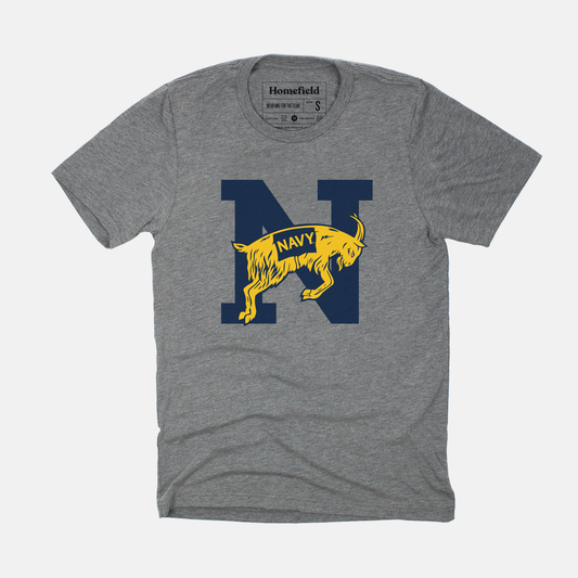 Vintage Naval Academy Goat Tee Style001