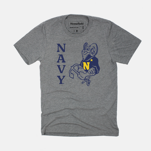 Vintage Bill the Goat Navy T-shirt Style001