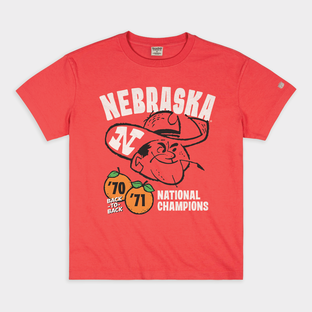 Nebraska 1970-71 National Champs Vintage Heavyweight Tee