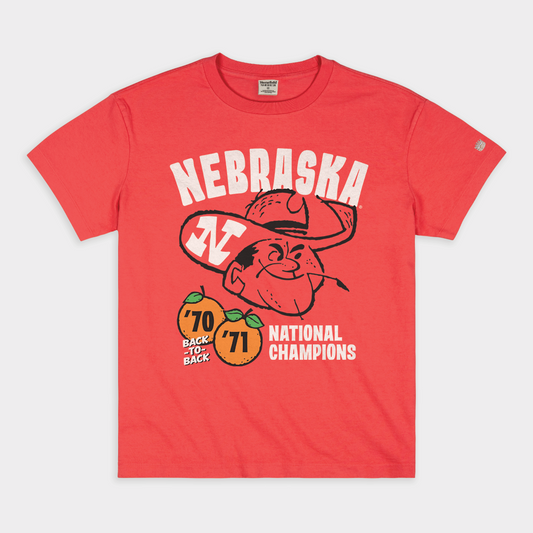 Nebraska 1970-71 National Champs Vintage Heavyweight Tee