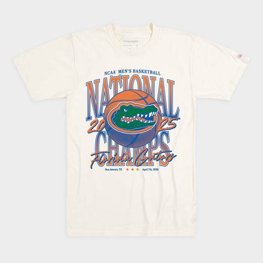 Florida Men's Basketball 2025 National Champs Tee Style001