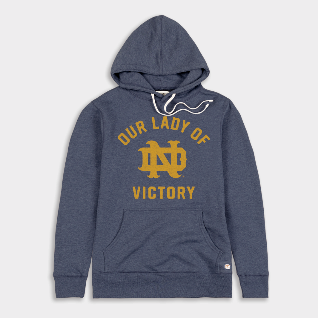 Vintage Notre Dame ‚ÄúOur Lady of Victory‚Äù Hoodie Style001