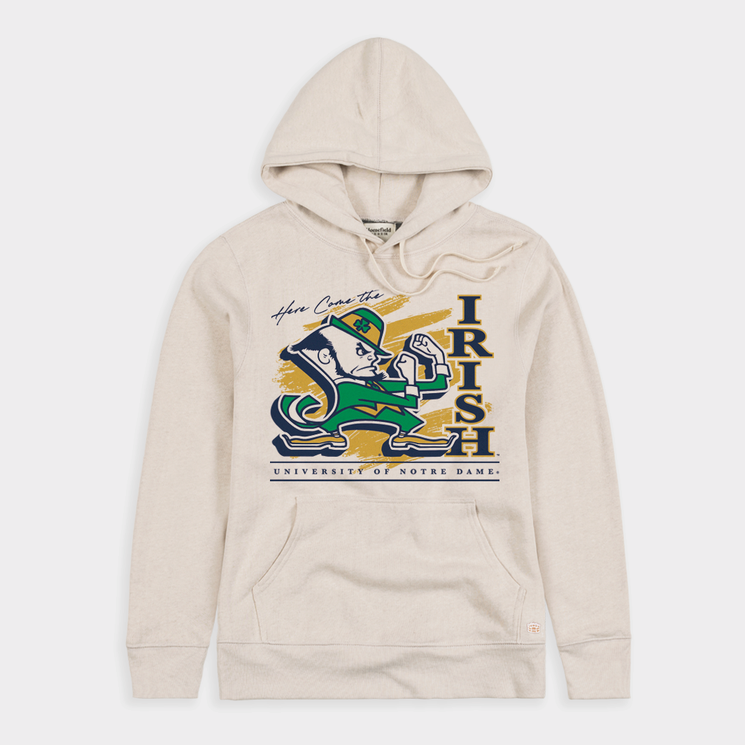Vintage Notre Dame "Here Come The Irish" Hoodie Style001