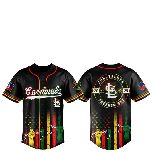 Cardinals Juneteenth Day 2025 Baseball Jersey Hat - Grishko.com