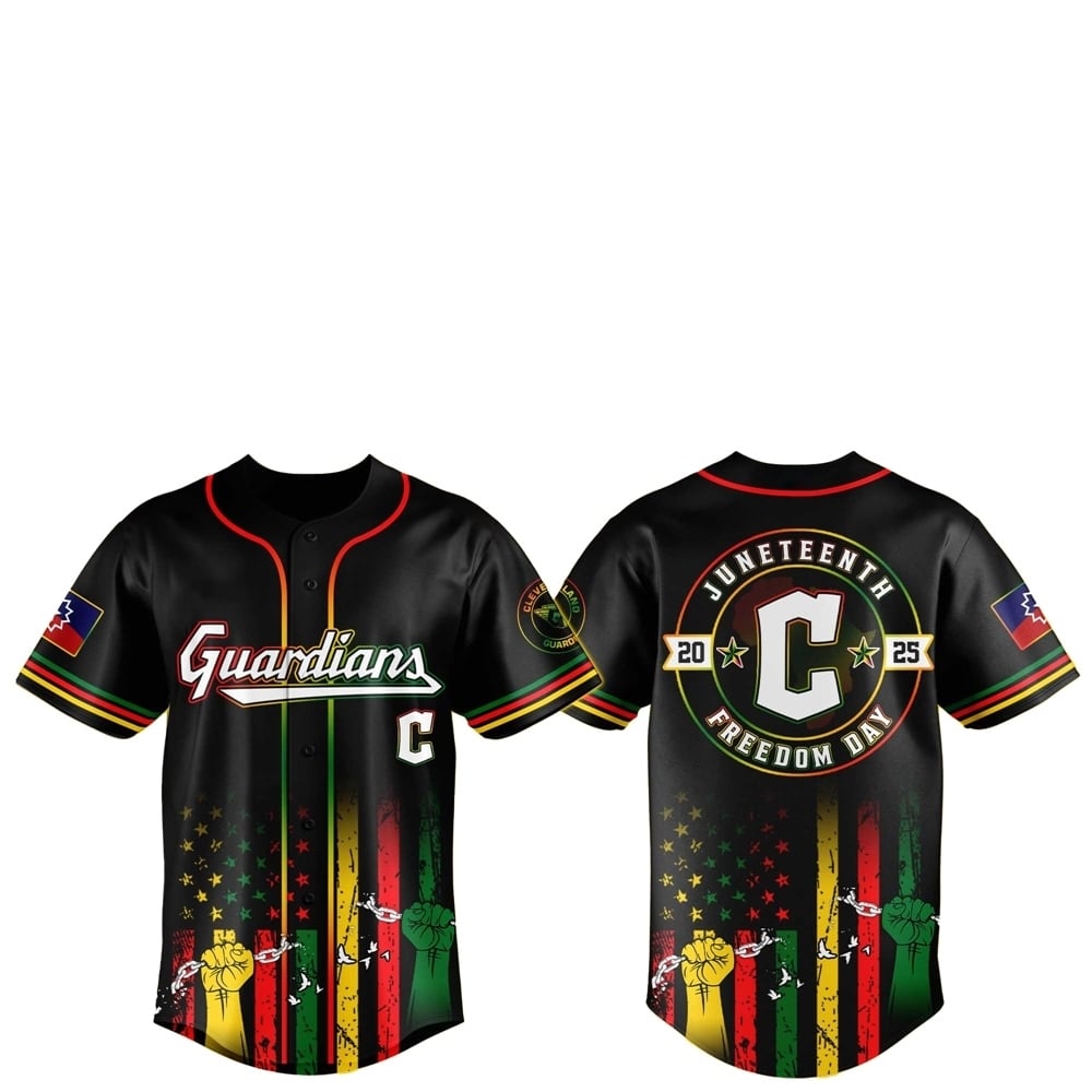 Cleveland Guardians Juneteenth Day 2025 Baseball Jersey - Grishko.com