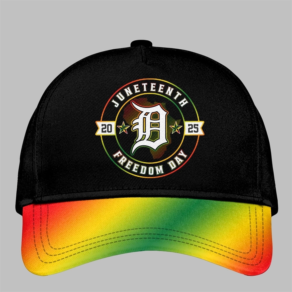 Detroit Tigers Juneteenth Day 2025 Baseball Jersey Hat - Grishko.com