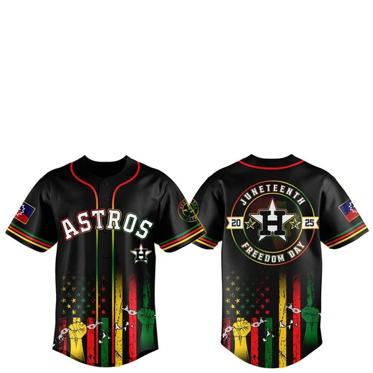 Houston Astros Juneteenth Day 2025 Baseball Jersey Hat - Grishko.com
