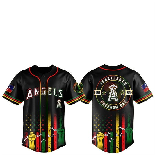 LA Angels Juneteenth Day 2025 Baseball Jersey Hat - Grishko.com