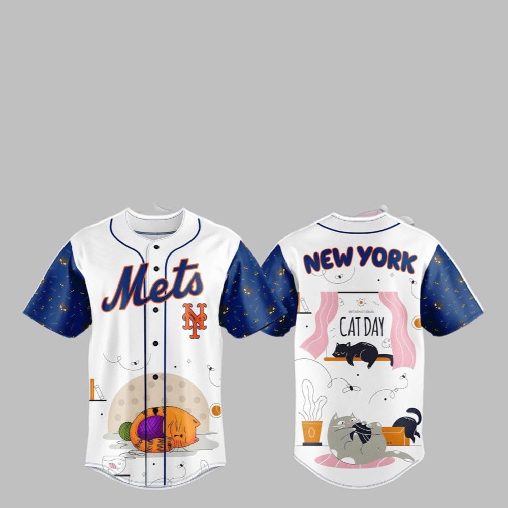 NY Mets 2025 International Cat Day Jersey - Grishko.com