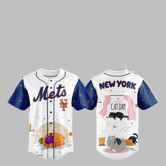 NY Mets 2025 International Cat Day Jersey - Grishko.com