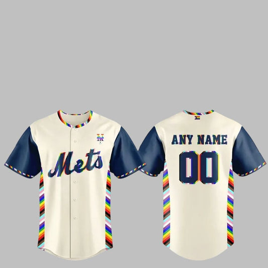 NY Mets Pride Month Jersey 2025 - Grishko.com