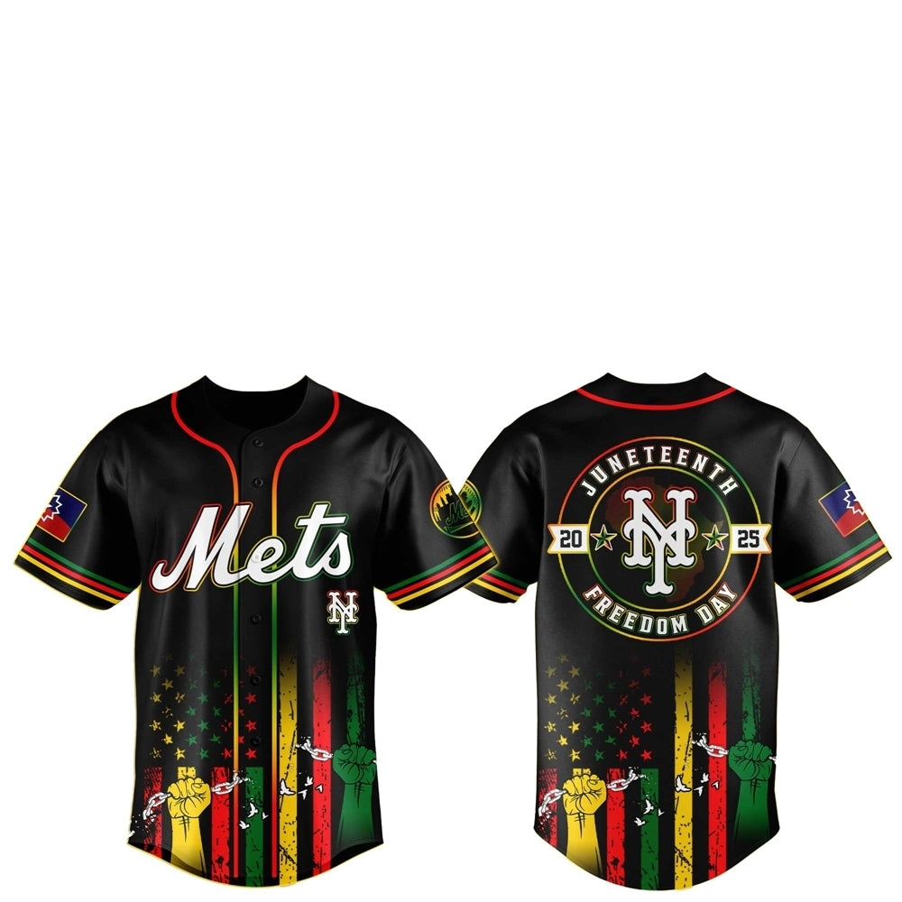 New York Mets Juneteenth Day 2025 Baseball Jersey Hat - Grishko.com