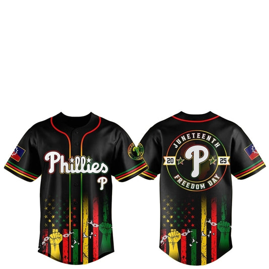 Philadelphia Phillies Juneteenth Day 2025 Baseball Jersey Hat - Grishko.com