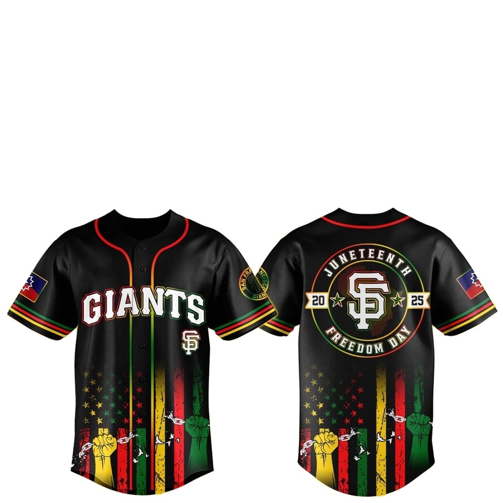 SF Giants Juneteenth Day 2025 Baseball Jersey Hat - Grishko.com