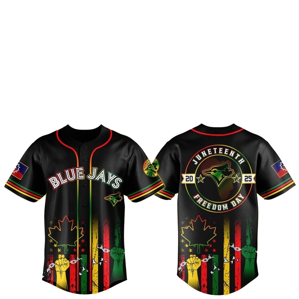 Toronto Blue Jays Juneteenth Day 2025 Baseball Jersey Hat - Grishko.com