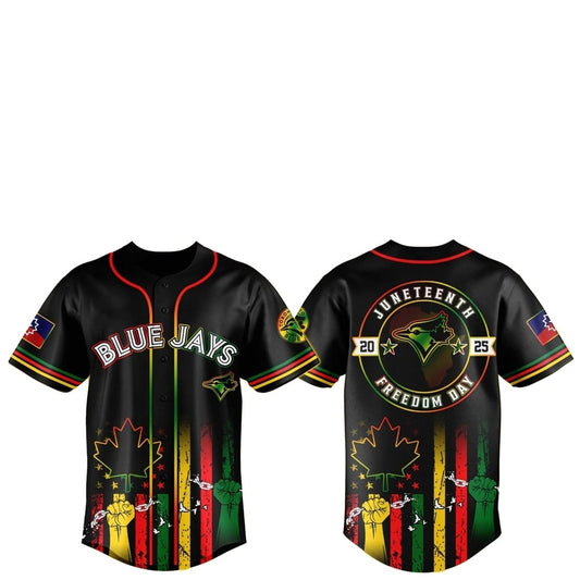 Toronto Blue Jays Juneteenth Day 2025 Baseball Jersey Hat - Grishko.com