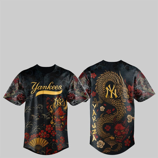 NY Yankees Yakuza Dragon Oni Jersey 2025 - Grishko.com