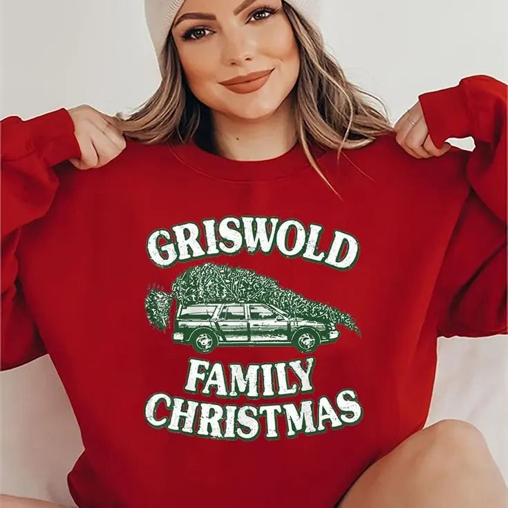National Lampoon's Christmas Vacation Family Christmas Car Unisex Sweatshirt, Griswold's Tree Farm Sweatshirt, Christmas Vacation Sweats