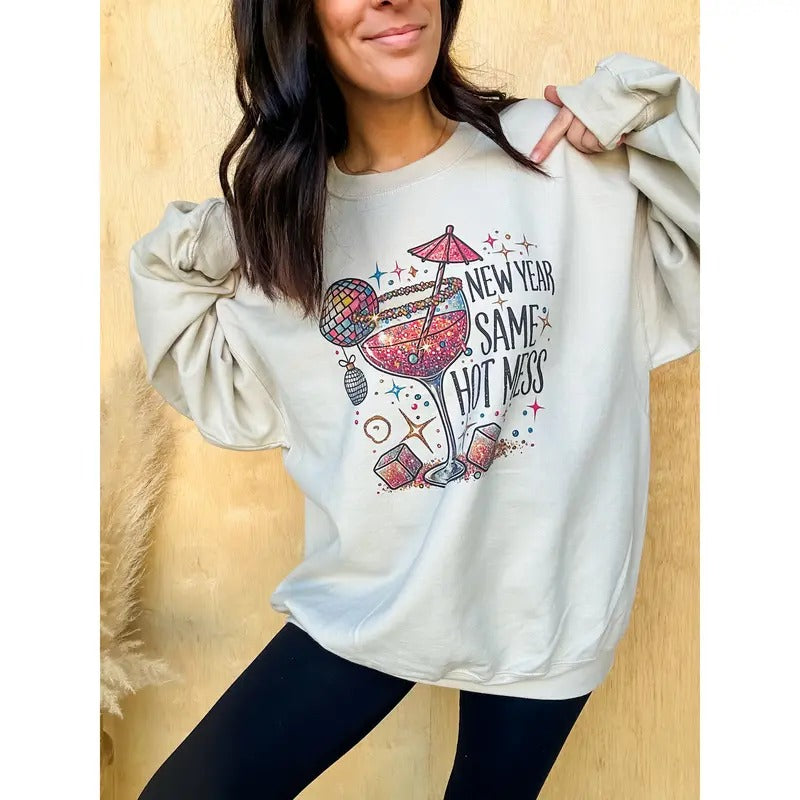 New Year Graphic Top