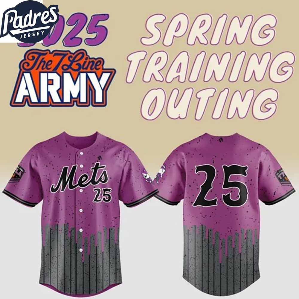 New York Mets MLB 2025 The 7 Line Army Spring Training Outing Baseball Jersey - Padres Jersey Oasis: Elevate Your Baseball Style Game