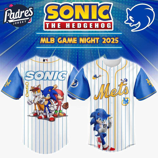 New York Mets MLB Game Night Sonic The Hedgehog 2025 Baseball Jersey - Padres Jersey Oasis: Elevate Your Baseball Style Game