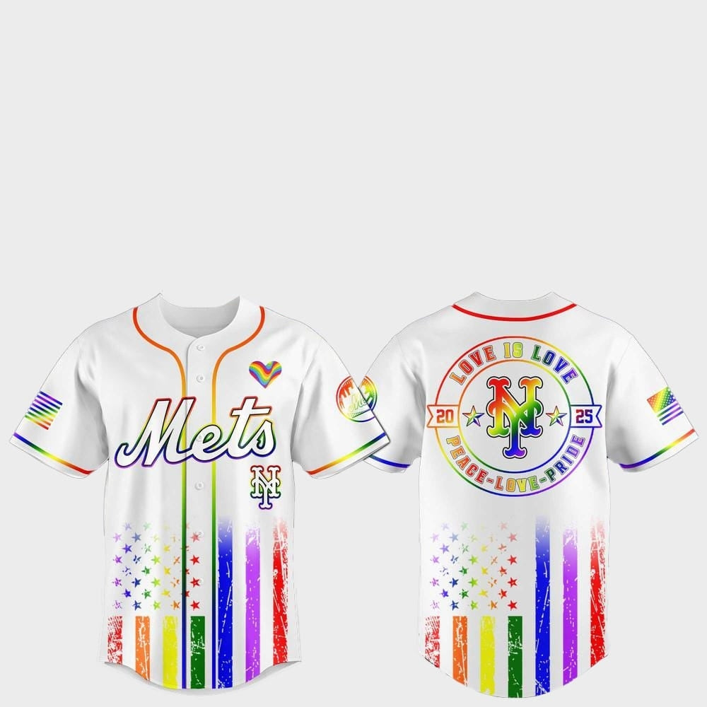 New York Mets Pride Month Love Is Love 2025 Jersey - Grishko.com