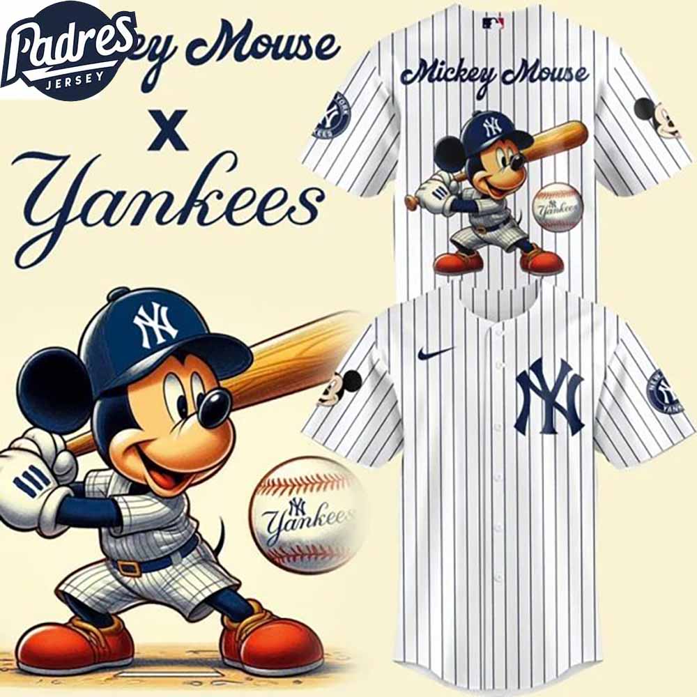 New York Yankees x Mickey Mouse 2025 Baseball Jersey Style - Padres Jersey Oasis: Elevate Your Baseball Style Game