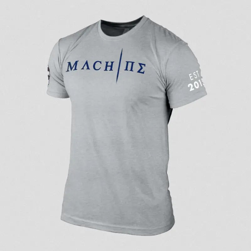 Nick's Patriotic Achilles Machine Tee for Men, Ideal for Summer, Made of Cotton-Polyester Blend