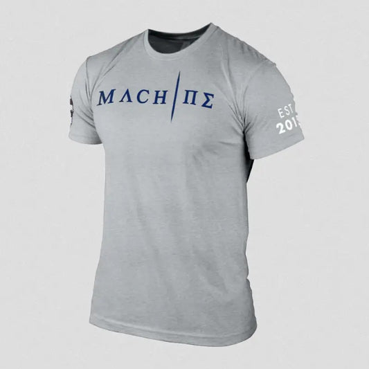Nick's Patriotic Achilles Machine Tee for Men, Ideal for Summer, Made of Cotton-Polyester Blend