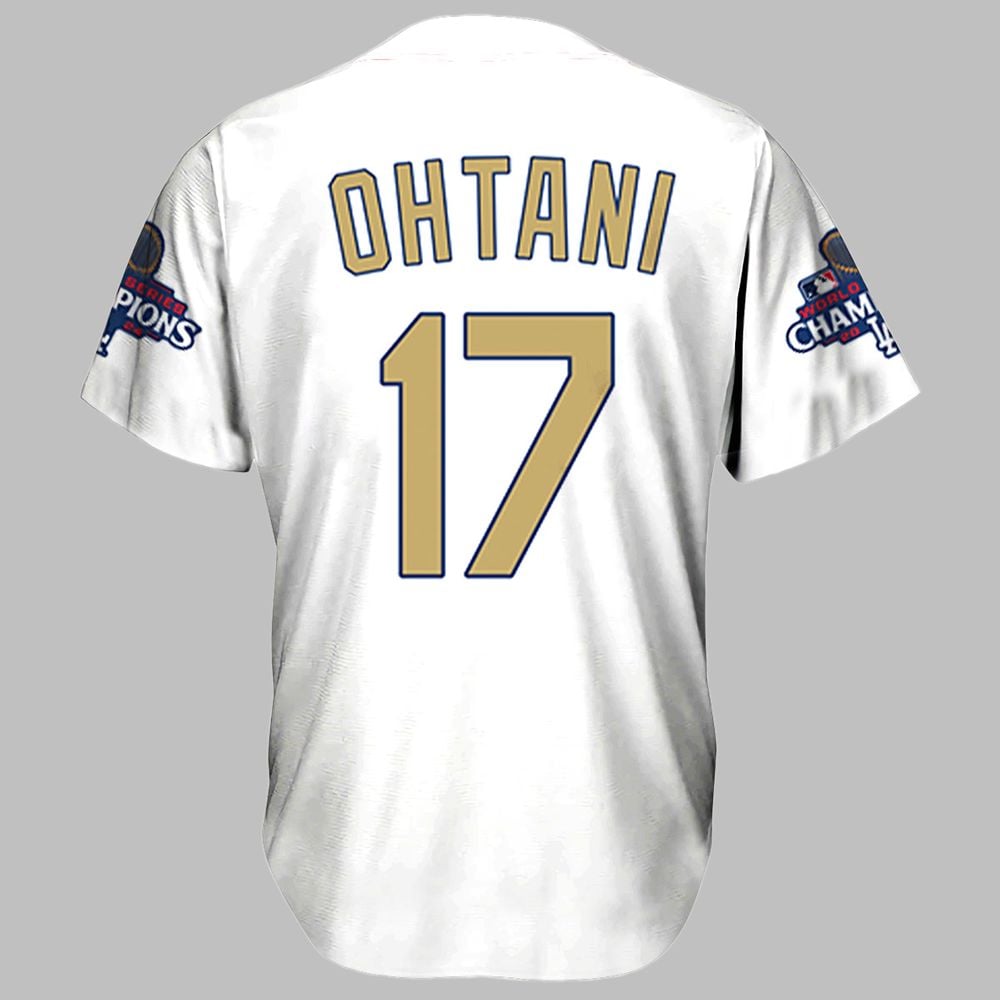 Ohtani Dodgers Gold Jersey 2025 - Grishko.com