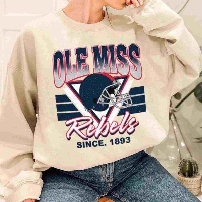 Ole Miss Rebels Vintage Team University College NCAA Football T-Shirt Unisex Sweatshirt
