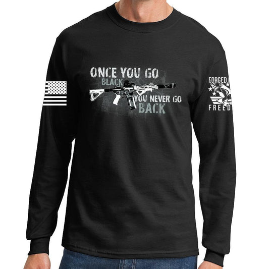 Once You Go Black Long Sleeve T-shirt Style001