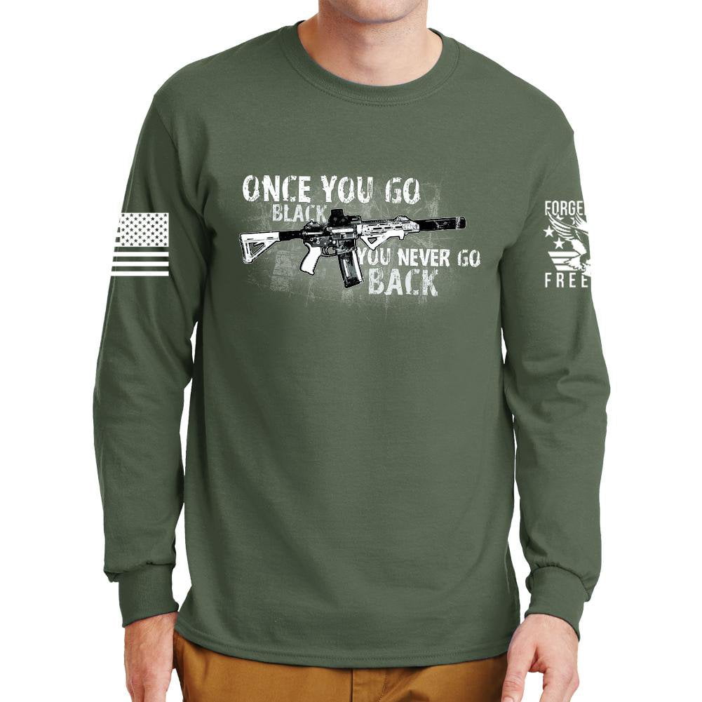 Once You Go Black Long Sleeve T-shirt Style001